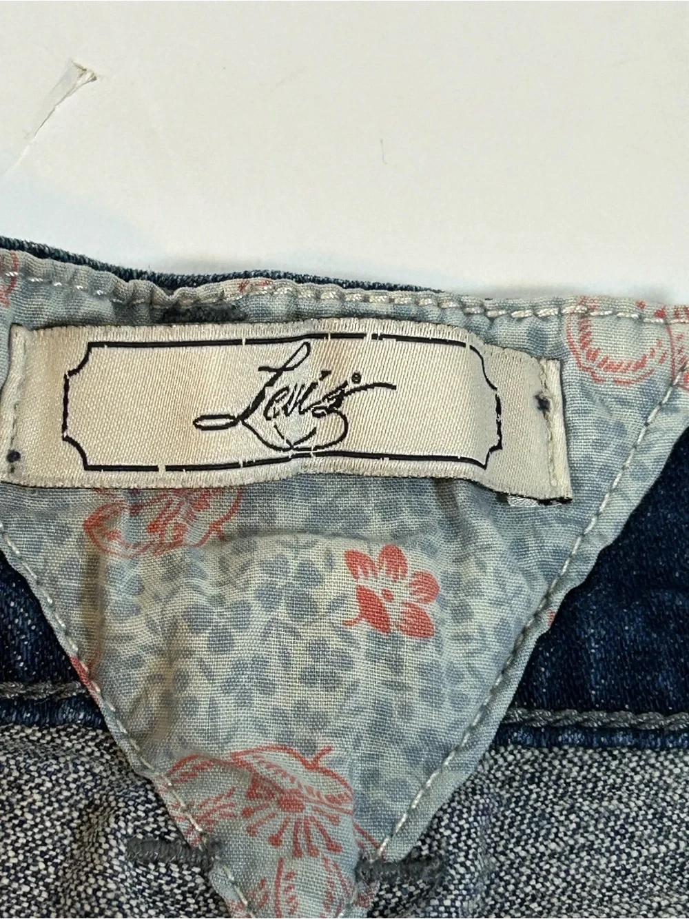 Levi's Dark Blue Denim Relaxed Fit Denim Shorts